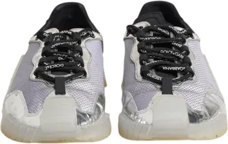 Dolce & Gabbana Black Silver NS1 Men Low Top Sneakers Mens Shoes (Pre-Owned)
