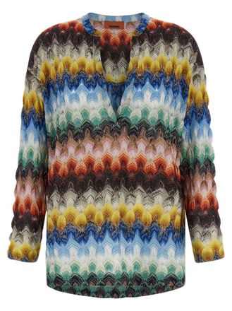 Missoni Multicolor Loose Chevron Shirt