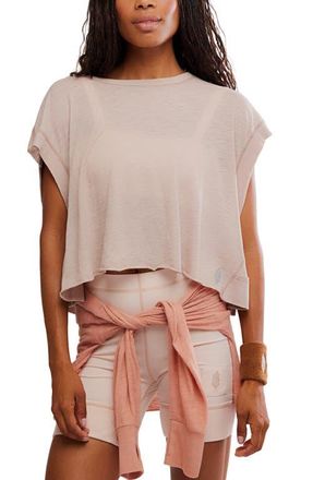 Free People FP Movement My Tee Time Open Back T-Shirt in Sandy at Nordstrom, Size X-Large