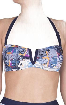 Shan Bandeau Bikini Top In Print