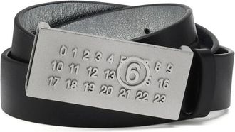 Maison Margiela Numeric Buckle Leather Belt