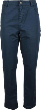 Another Label Katoen Elastaan Broek - Dames - Chinos - Blauw - M - Katoen - Broeken