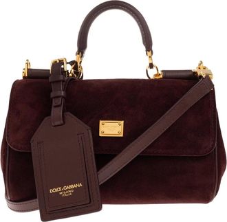 Dolce & Gabbana My Sicily Mini - Dames - Mini tas - Rood - ONE Size - Leer - Tassen