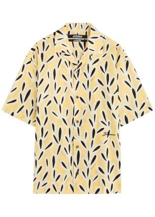 Jacquemus La Chemise Aloe Cotton-poplin Shirt - Yellow - 50 (IT50 / L)