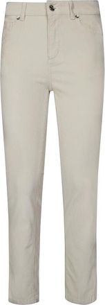 Liu Jo Jeans Stretto Mille Righe Velluto - Dames - Skinny Jeans - Wit - W26 - Katoen - Jeans