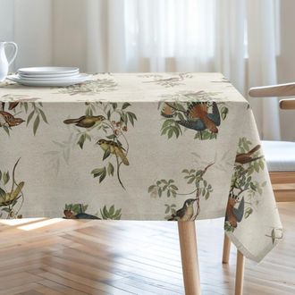 Mint Mantel antimanchas algod&oacute;n y lino 155x200