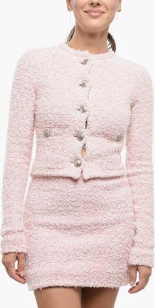 Balenciaga Cardigan Crop in Tweed e Lurex Balenciaga