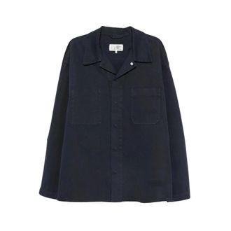 Maison Margiela Heren, Overhemden, Blauw, Maat: M Katoen