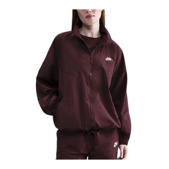 Nike Fitness, Dames, Bruin, M, Polyester, Windrunner Oversized Jacket