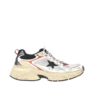 Golden Goose Lightstar mesh and leather sneakers Man 40
