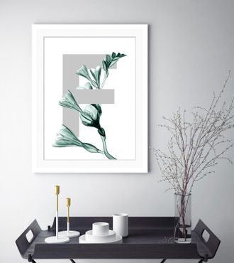 Queence Bild »F-Flower« Buchstaben Pflanzen Pflanzenbilder