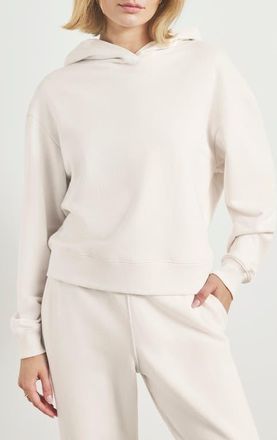 Splendid Laguna Lounge Cotton Hoodie in Moonstone White at Nordstrom, Size X-Small
