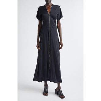 Christophe Lemaire Jersey Zip Maxi Dress in Urchin at Nordstrom, Size X-Large