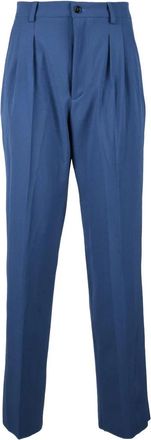 Brizzi Brizzi Polyester Stretch Trousers - Blue