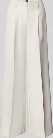 Boss Orange by Hugo Boss BOSS Orange Regular Fit Hose mit weitem Bein in Offwhite, Größe 34