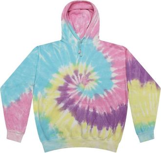 Colortone Mens Tie-Dyed Hooded Sweatshirt
