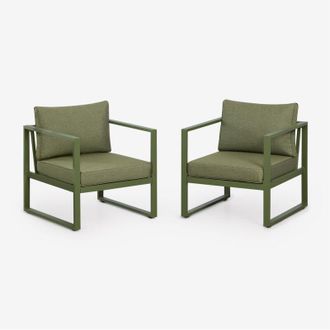 Sklum Set da 2 poltrone da giardino in alluminio Lipov SKLUM