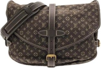 Louis Vuitton Pre-owned Cross Body Bags, female, Brown, Size: ONE SIZE Pre-owned Monogram Mini Lin Shoulder Bag