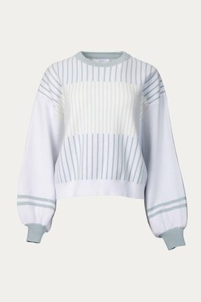 Lucca Couture Hygea Slouchy Striped Sweater In Age