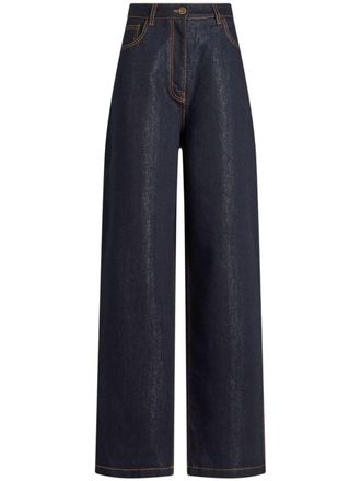 Etro Jeans a gamba ampia - Blu