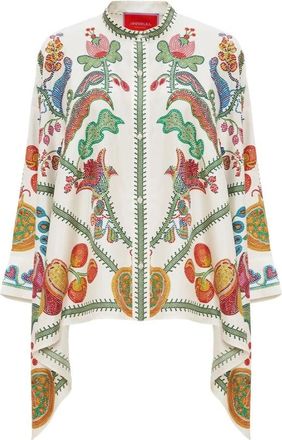 La DoubleJ Foulard Blouse - Dames - Blouses - Veelkleurig - L - Overhemden