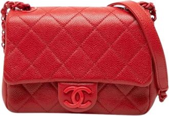 Chanel Pre-owned Mini Classic Flap - - Pre-owned - Donna - Rosso - ONE SIZE