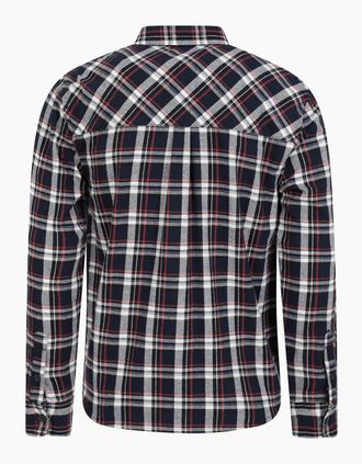 Mountain Warehouse Mens Mountain Warehouse Mens Trace Flannel Long-Sleeved Shirt - Blue - Size: 40/Regular