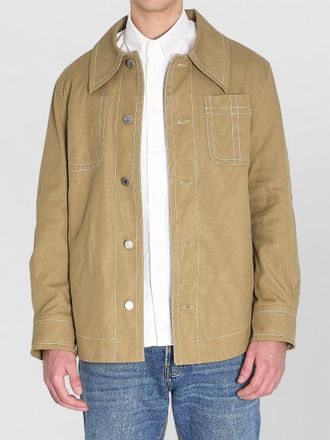 Ami cotton work jacket chest pocket