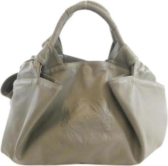 Loewe Pre-owned Tote Bag - Dames - Vintage Shopper - Grijs - ONE Size - Leer - Vintage