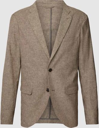 Matinique 2-Knopf-Sakko aus Baumwoll-Mix mit Leinen-Anteil Modell george in Khaki, Größe 50