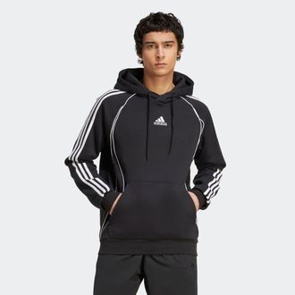 adidas Kapuzensweatshirt ADIDAS ORIGINALS TEAMGEIST HD, Herren, Gr. L, schwarz-weiss (schwarz, wei&szlig;), Obermaterial: 70% Baumwolle, 30% Polyester, normal, Run
