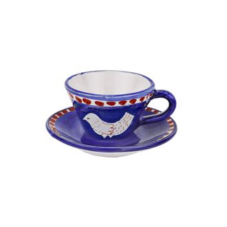 Arcucci feather blue espresso cup c/p