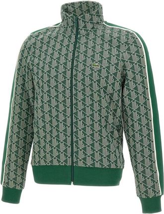 Lacoste Paris Zip-Up Trainingsjack - Heren - Vesten met rits - Groen - XL - Katoen - Hoodies & sweatvesten