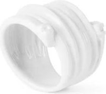 Elisabetta Franchi Accessoires, Dames, Wit, ONE Size, Gouden Metalen Ring
