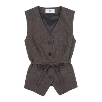 SOLOTRE Gilet - - Jackets - Donna - Marrone - L