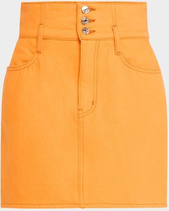 Frame Denim CH x FRAME The Corset Mini Skirt