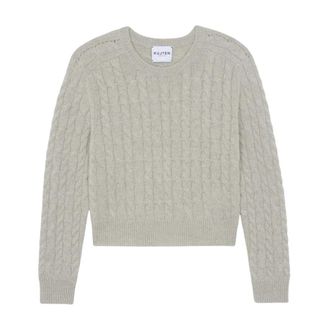Kujten Caroline Cable Sweater - Knitwear - Mujer - Beige - M