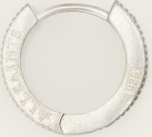 AllSaints Main: 100% Sterling Silver Otto Wide Huggie Earrings, Size: One Size