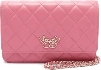 Chanel Portafoglio Emoticon trapuntato con catena 2016-2017 - Rosa