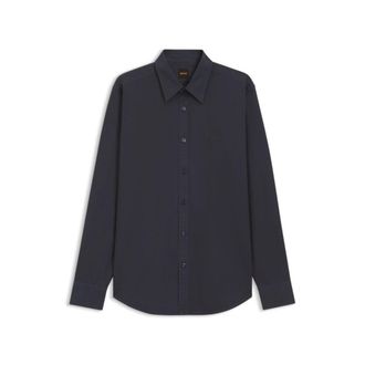 BOSS Regular-fit shirt in cotton poplin