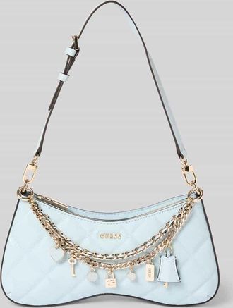 Guess Shoulder Bag mit Logo-Detail Modell Libby in Hellblau, Gr&ouml;&szlig;e 1