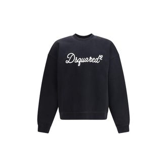 Dsquared2 Black Cotton Mens Sweatshirt