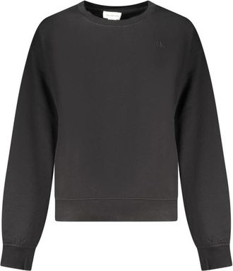 Calvin Klein LS Archive Logo French Terry Rlx - Dames - Sweatshirts - Zwart - XL - Katoen - Hoodies & sweatvesten