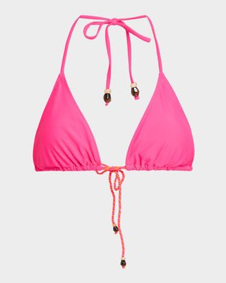 Milly Two-Tone Rope Bikini Top