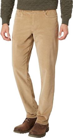 Faherty Stretch Terry Corduroy 5-Pocket Pants Mens Casual Pants Barley : 30 32, Cotton/Elastane/Terry