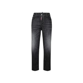 Dsquared2 Heren, Jeans, Zwart, Maat: W38 Katoen