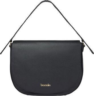 Braccialini Naomi Schoudertas - Dames - Tassen - Zwart - Maat: ONE Size Leer