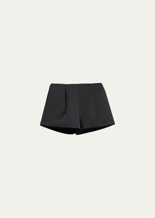 Ulla Johnson Isa High-Rise Satin Shorts