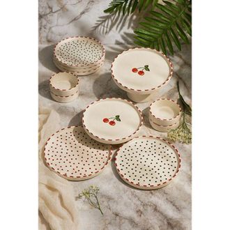 Hermia Set per la colazione, set di stoviglie, tovaglietta Set 100% Ceramica