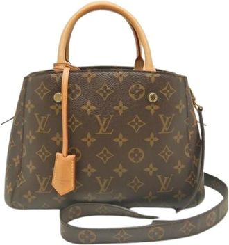 Louis Vuitton Pre-owned Handbags, female, Brown, Size: ONE SIZE Pre-owned Vintage Canvas Handbag
